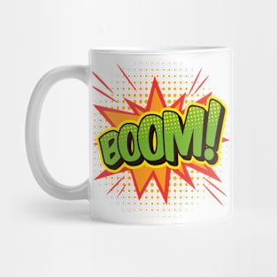 BOOM Comic Book Word Art Mug